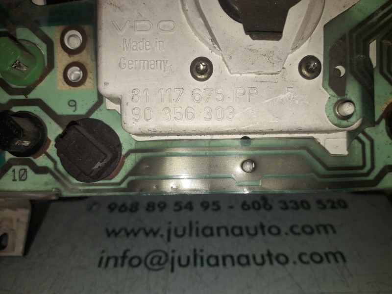 Recambio de cuadro instrumentos para opel astra f berlina básico referencia OEM IAM 81117675PP 90356303 VDO