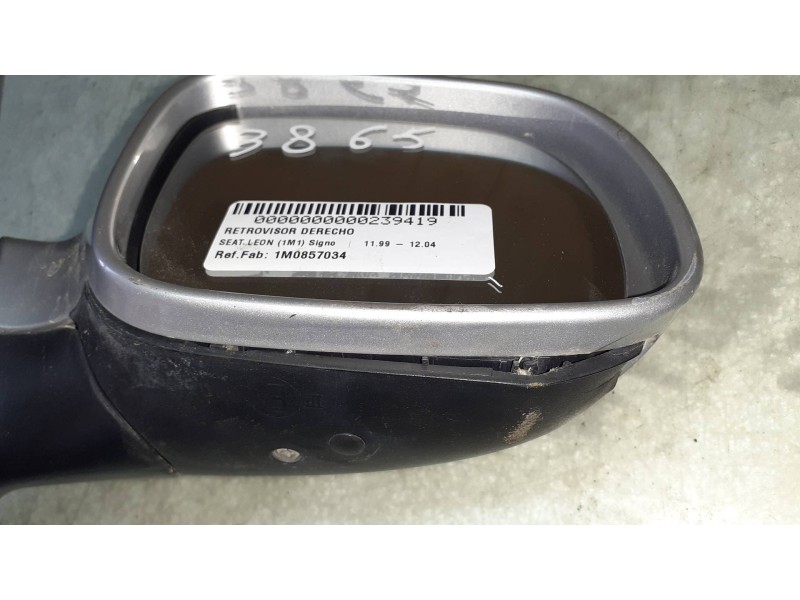 Recambio de retrovisor derecho para seat leon (1m1) signo referencia OEM IAM 1M0857034  MANUAL