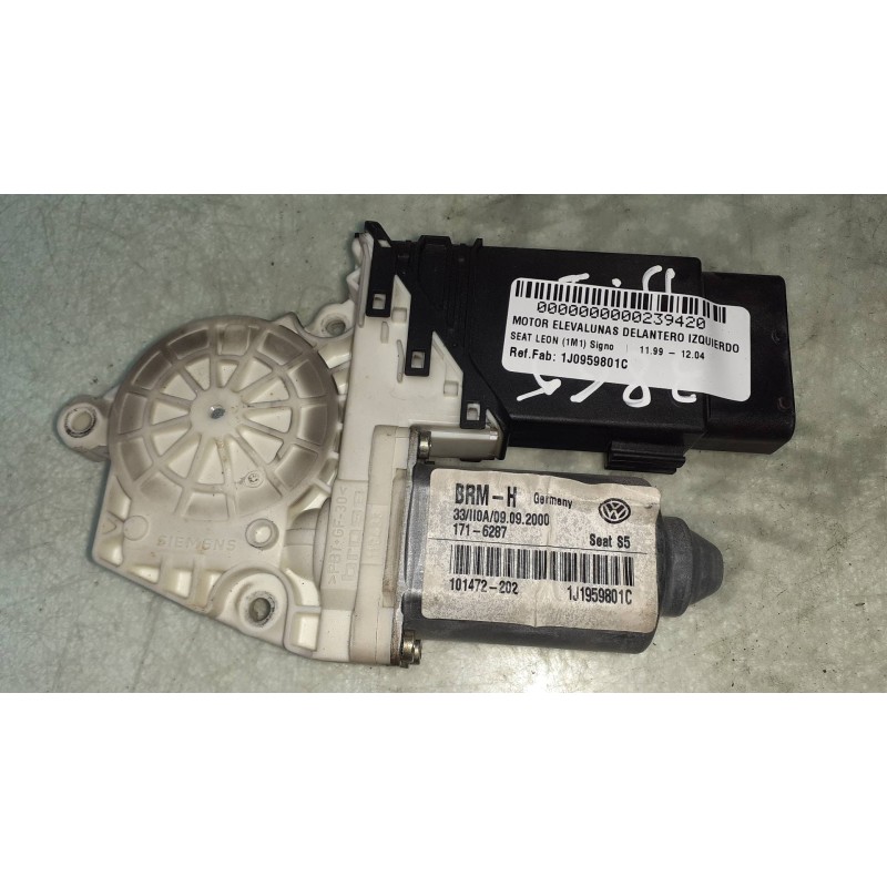 Recambio de motor elevalunas delantero izquierdo para seat leon (1m1) signo referencia OEM IAM 1J0959801C 101472202 1716287