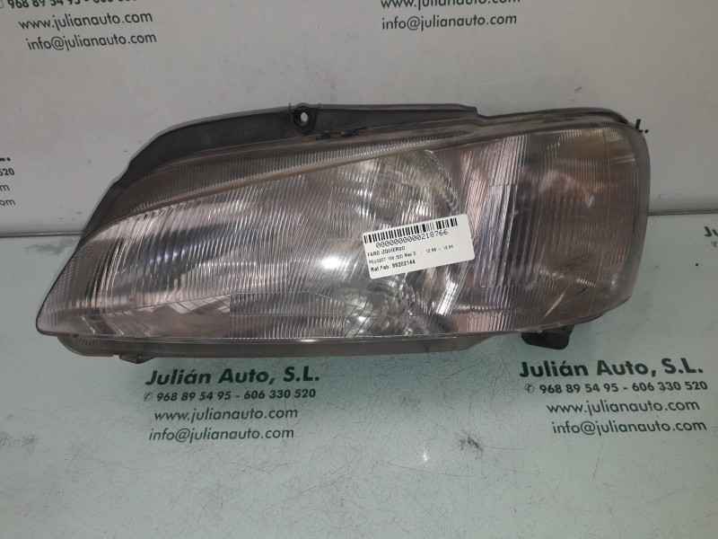 Recambio de faro izquierdo para peugeot 106 (s2) max d referencia OEM IAM 88202144  