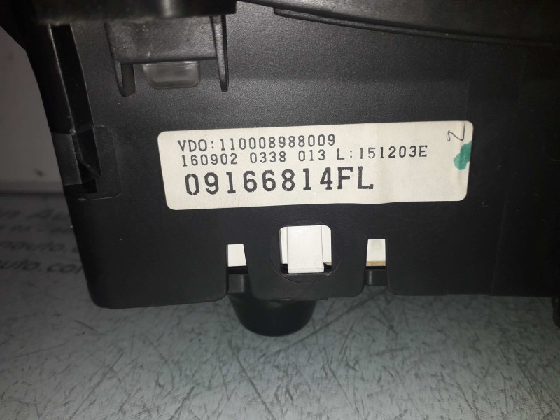 Recambio de cuadro instrumentos para opel corsa c club referencia OEM IAM 09166814FL 110008988009 VDO
