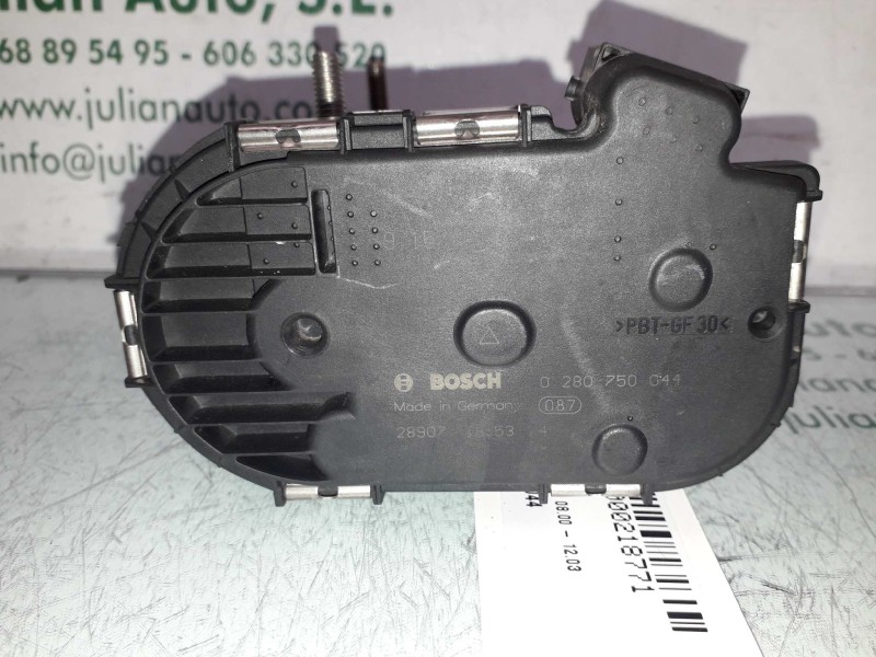 Recambio de caja mariposa para opel corsa c club referencia OEM IAM 0280750044 9157512 BOSCH