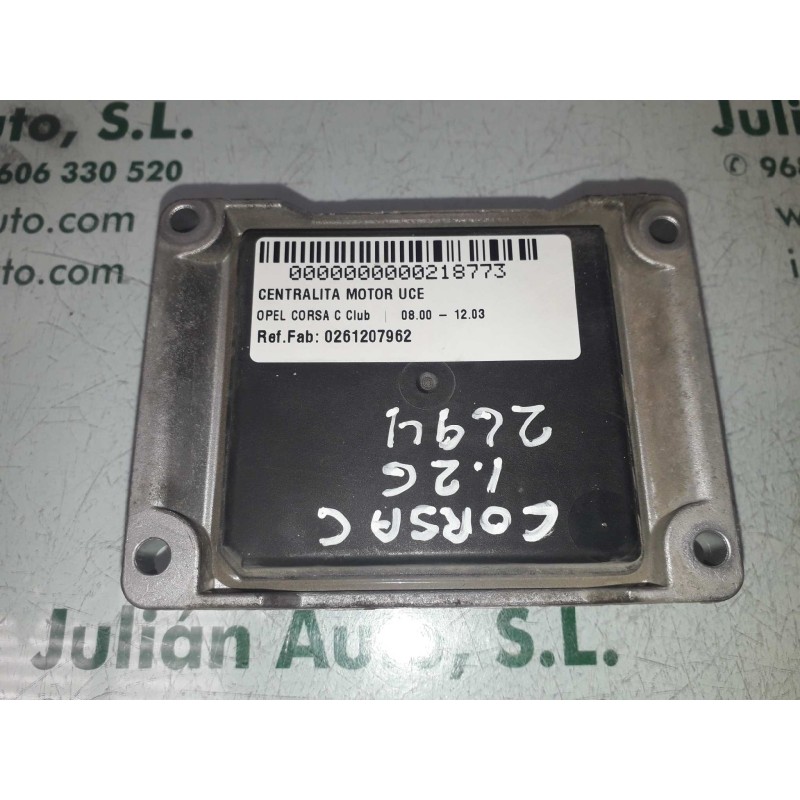 Recambio de centralita motor uce para opel corsa c club referencia OEM IAM 0261207962 1039S00393 55350552