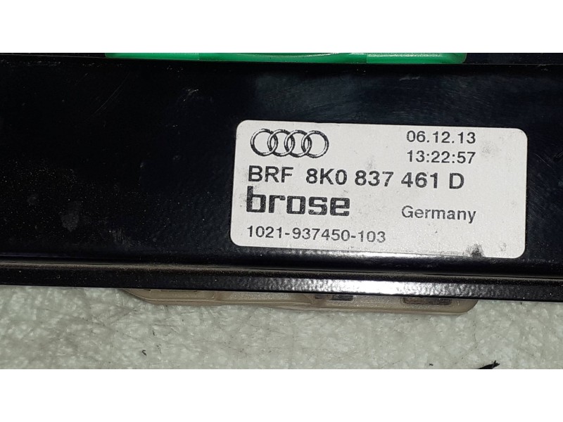 Recambio de elevalunas delantero izquierdo para audi a4 ber. (b8) basis referencia OEM IAM 8K0837461D BROSE ELECTRICO