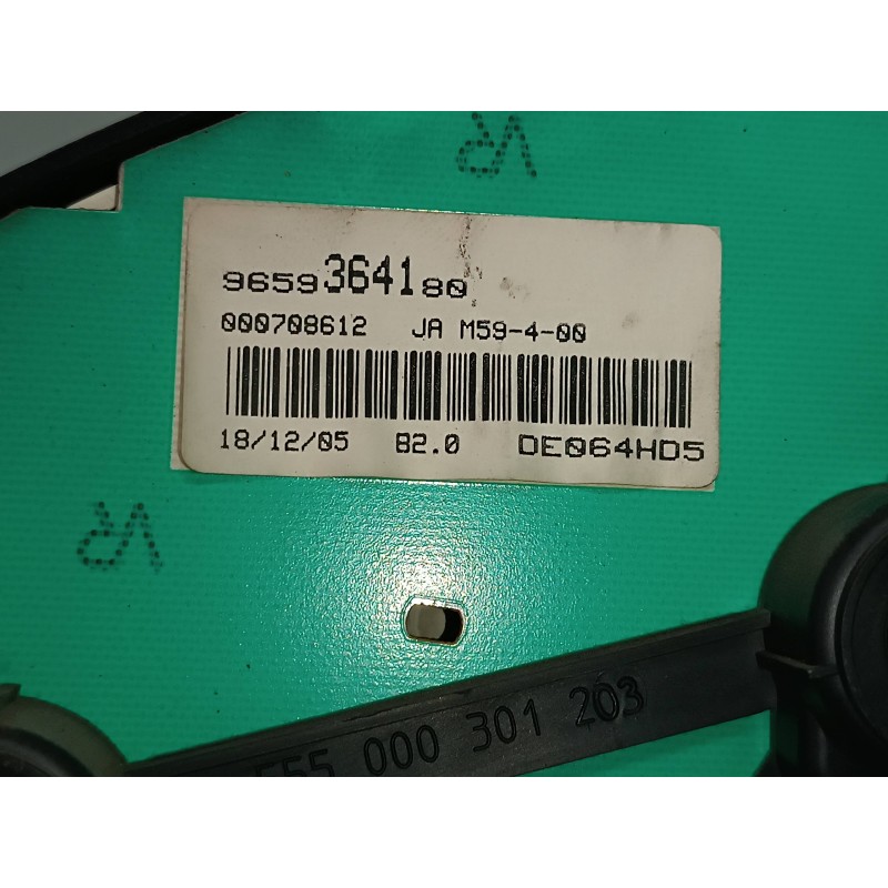 Recambio de cuadro instrumentos para citroen berlingo 1.9 d sx familiar referencia OEM IAM 9659364180 5550003000 5550003001