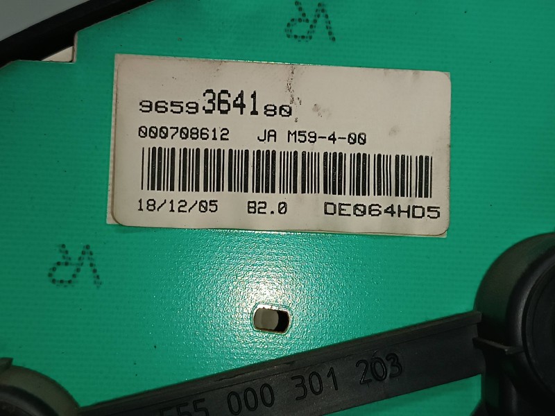 Recambio de cuadro instrumentos para citroen berlingo 1.9 d sx familiar referencia OEM IAM 9659364180 5550003000 5550003001