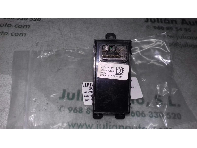 Recambio de mando elevalunas trasero izquierdo para hyundai i30 classic gl referencia OEM IAM 49D5101110 93580A2000 5 PINES