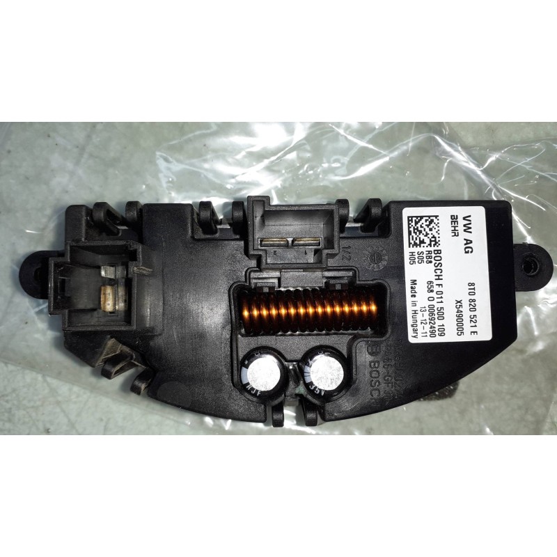 Recambio de resistencia calefaccion para audi a4 ber. (b8) basis referencia OEM IAM 8T0820521E X5490005 F011500109