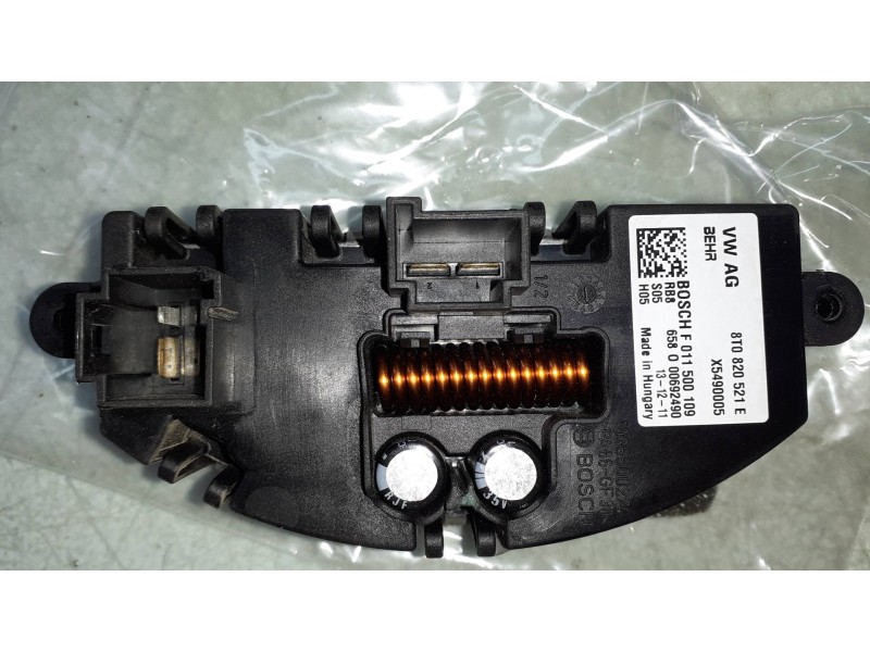 Recambio de resistencia calefaccion para audi a4 ber. (b8) basis referencia OEM IAM 8T0820521E X5490005 F011500109