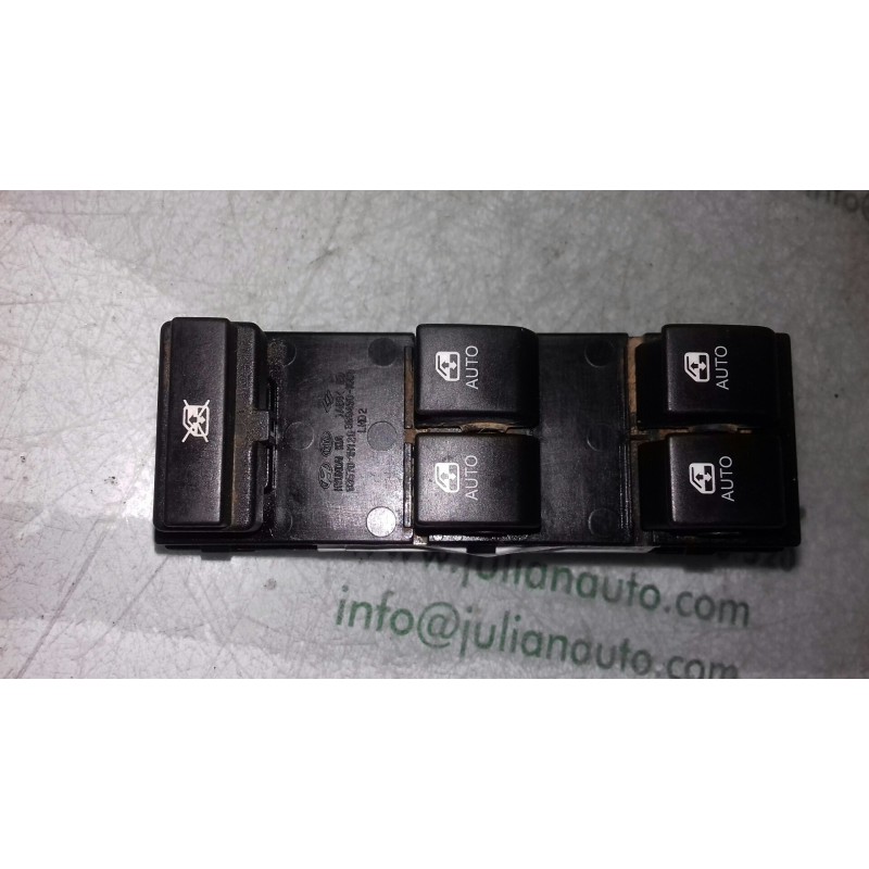 Recambio de mando elevalunas delantero izquierdo para kia cee´d active referencia OEM IAM 935701H120 3694901000 8+8 PINES