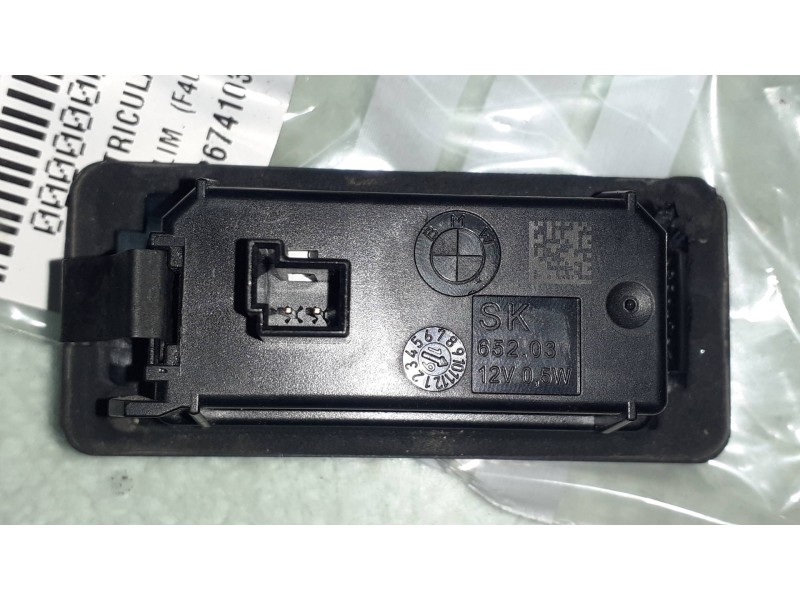 Recambio de piloto matricula para bmw serie 1 lim. (f40) 118i referencia OEM IAM 63267410302 194421303 65203