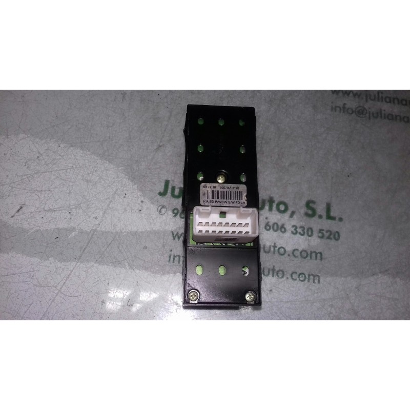 Recambio de mando elevalunas delantero izquierdo para kia cee´d active referencia OEM IAM 935701H120 3694901000 8+8 PINES