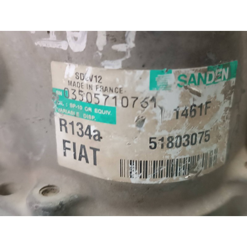 Recambio de compresor aire acondicionado para fiat grande punto (199) 1.3 multijet sport (01.2007) referencia OEM IAM 51803075 S