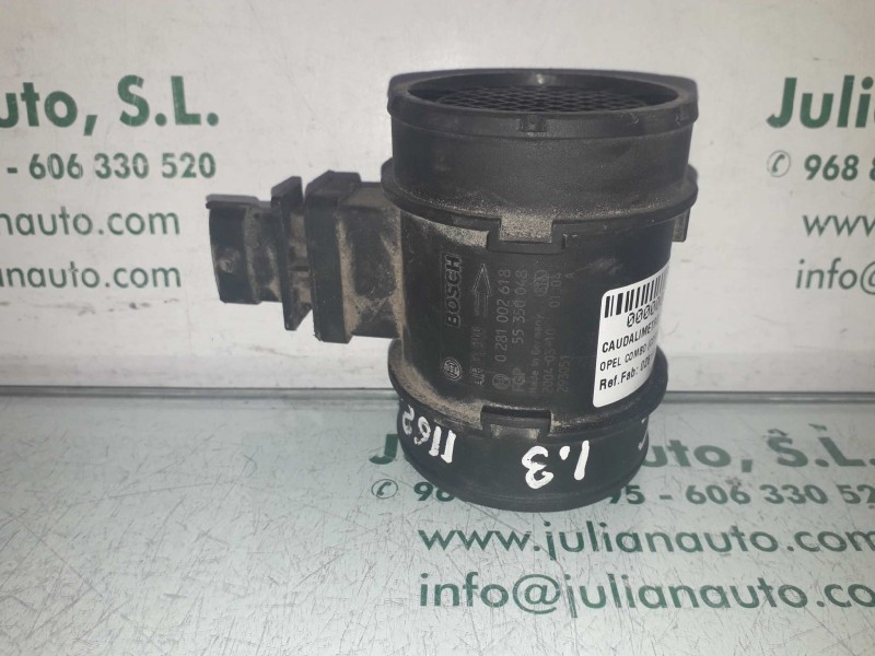 Recambio de caudalimetro para opel combo (corsa c) tour enjoy referencia OEM IAM 0281002618 55350048 BOSCH