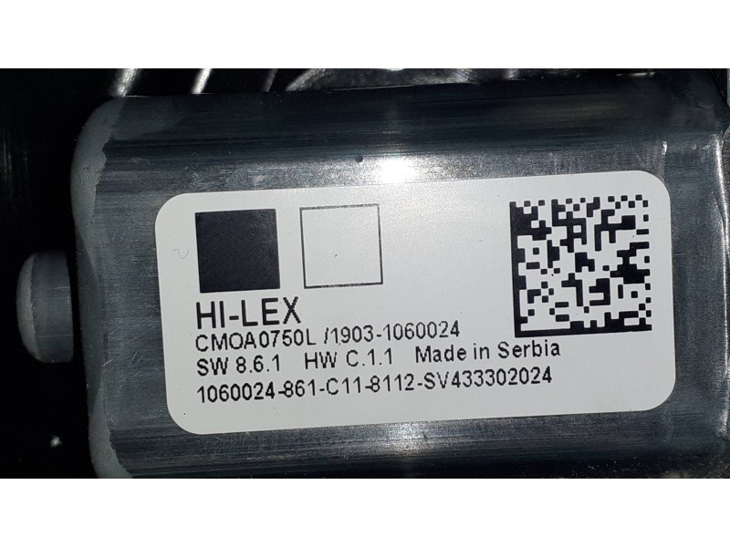 Recambio de elevalunas delantero izquierdo para bmw serie 1 lim. (f40) 118i referencia OEM IAM 5A02FB1 4WWA033 ELECTRICO