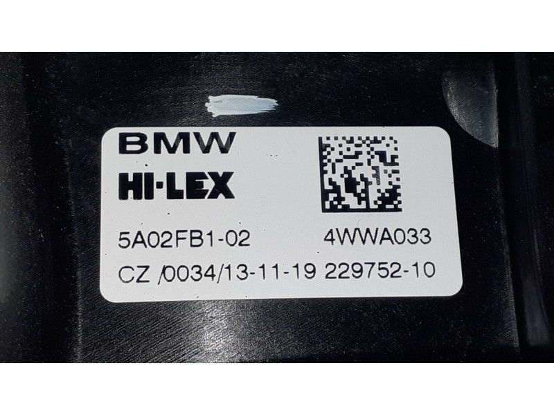Recambio de elevalunas delantero izquierdo para bmw serie 1 lim. (f40) 118i referencia OEM IAM 5A02FB1 4WWA033 ELECTRICO