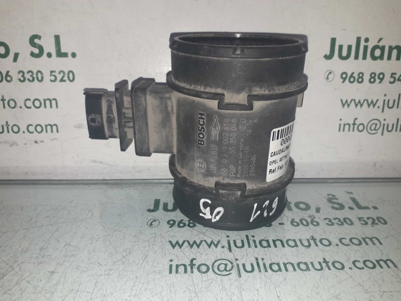 Recambio de caudalimetro para opel astra h berlina enjoy referencia OEM IAM 0281002618 55350048 BOSCH