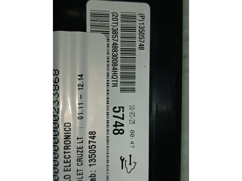 Recambio de modulo electronico para chevrolet cruze lt referencia OEM IAM 13505748 385748830084HQTR 