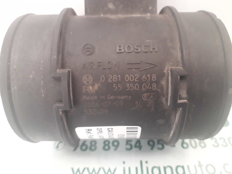 Recambio de caudalimetro para opel astra h berlina cosmo referencia OEM IAM 0281002618 55350048 BOSCH