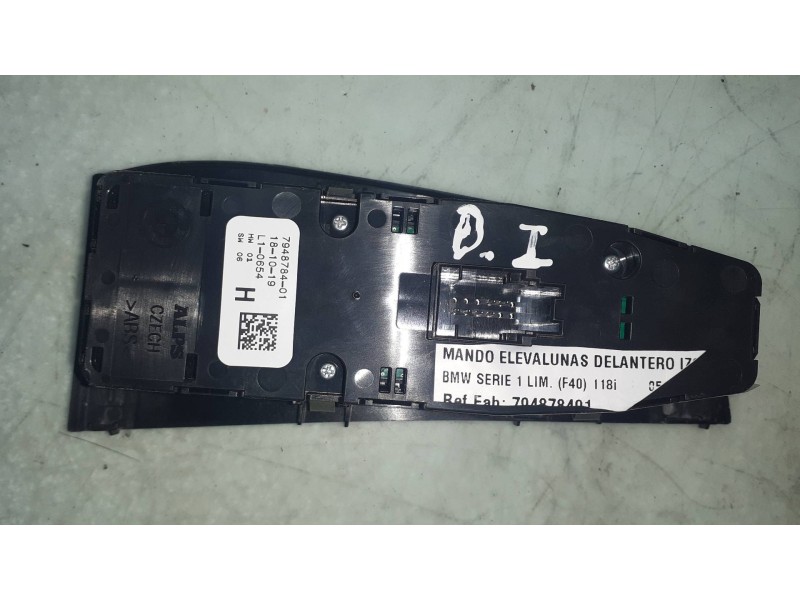 Recambio de mando elevalunas delantero izquierdo para bmw serie 1 lim. (f40) 118i referencia OEM IAM 794878401 10628510 ALPS