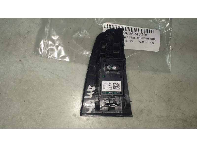 Recambio de mando elevalunas trasero izquierdo para bmw serie 1 lim. (f40) 118i referencia OEM IAM 7950756 7480261 10628510