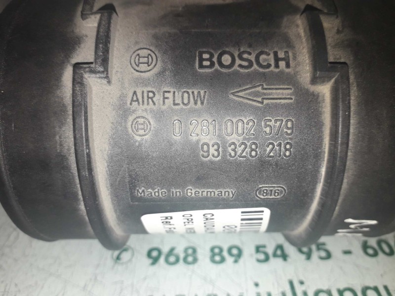 Recambio de caudalimetro para opel meriva cosmo referencia OEM IAM 0281002579  BOSCH