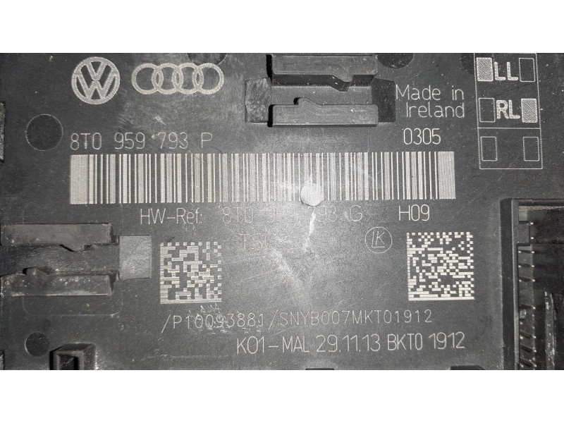 Recambio de modulo confort para audi a4 ber. (b8) basis referencia OEM IAM 8T0959793P  DELANTERO IZQUIERDO