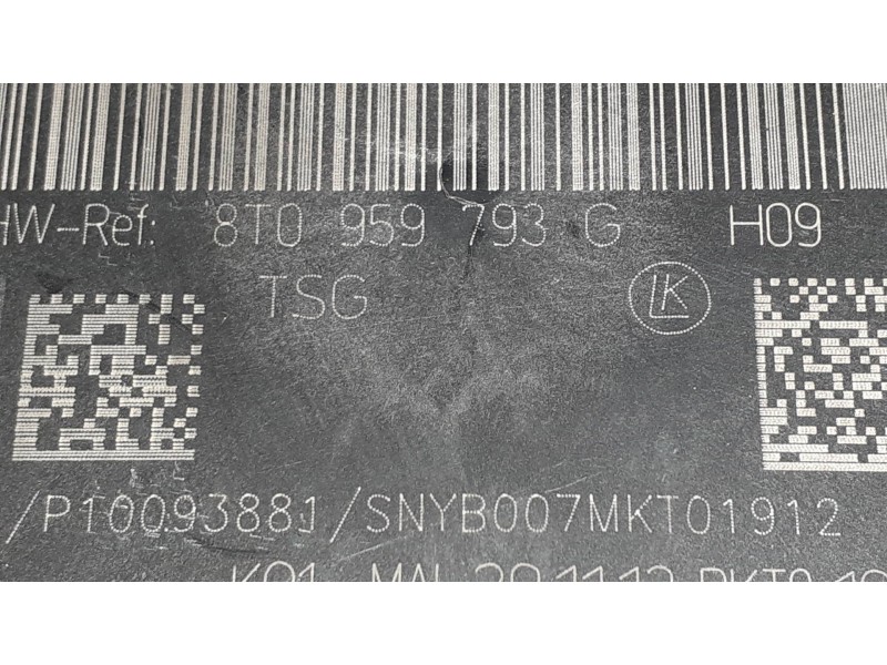 Recambio de modulo confort para audi a4 ber. (b8) basis referencia OEM IAM 8T0959793P  DELANTERO IZQUIERDO