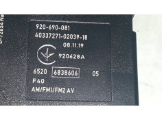 Recambio de modulo electronico para bmw serie 1 lim. (f40) 118i referencia OEM IAM 18899510H 920690081 ANTENA 2