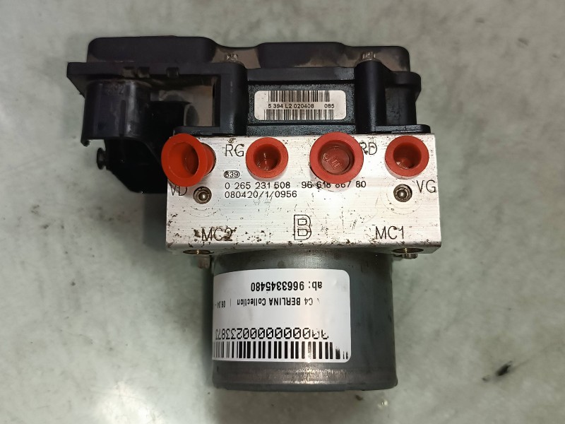 Recambio de abs para citroen c4 berlina collection referencia OEM IAM 9663345480 0265231508 9661886780