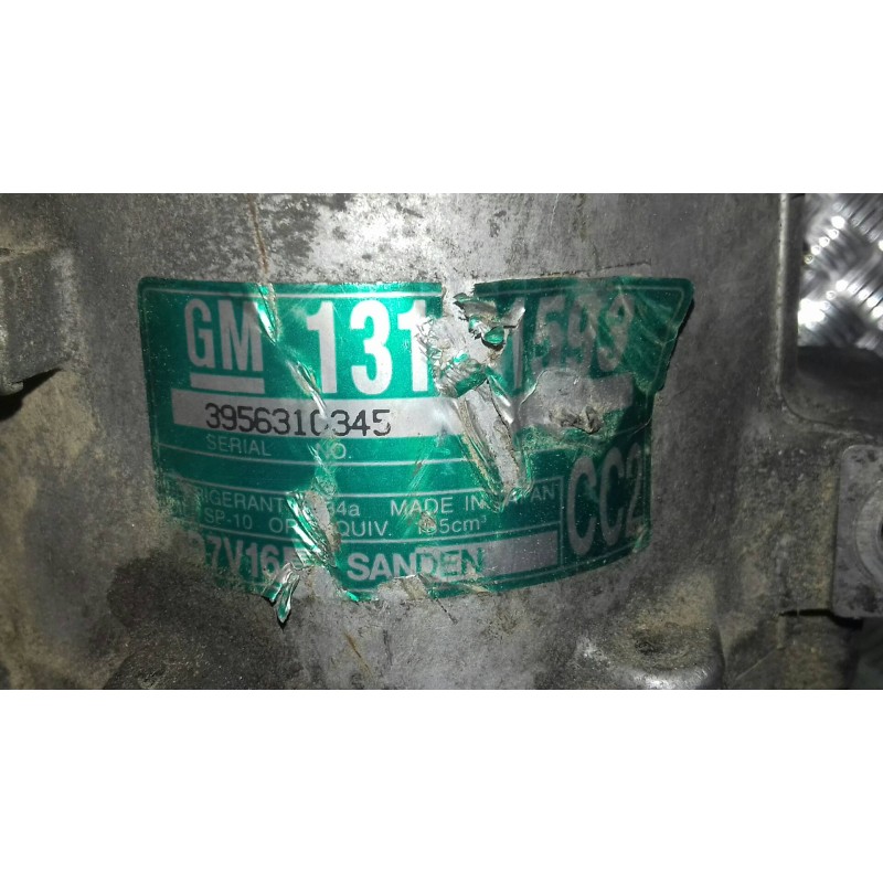 Recambio de compresor aire acondicionado para opel vectra c berlina comfort referencia OEM IAM 13171593 SD7V16 SANDEN