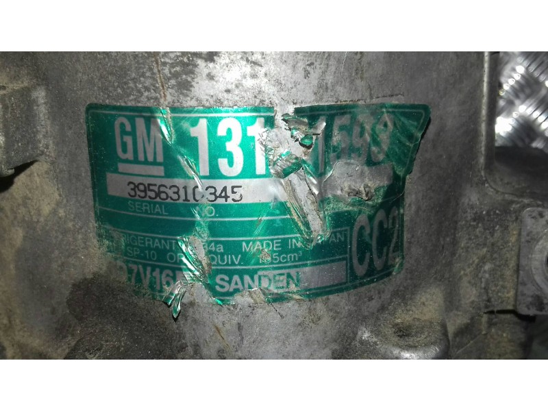 Recambio de compresor aire acondicionado para opel vectra c berlina comfort referencia OEM IAM 13171593 SD7V16 SANDEN