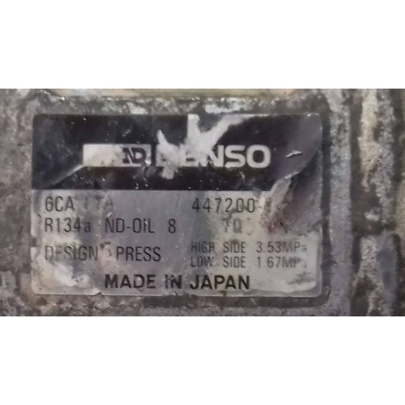 Recambio de compresor aire acondicionado para opel vectra b berlina comfort referencia OEM IAM 447200 6CA17A DENSO