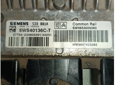 Recambio de centralita motor uce para peugeot partner (s2) combi plus referencia OEM IAM 9653059380 5WS40136CT SIEMENS 2