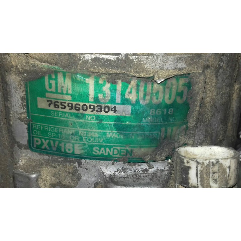 Recambio de compresor aire acondicionado para opel vectra c berlina comfort referencia OEM IAM 13140505 PXV16 SANDEN