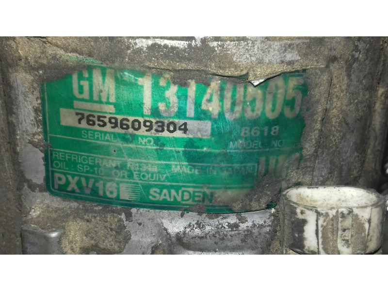 Recambio de compresor aire acondicionado para opel vectra c berlina comfort referencia OEM IAM 13140505 PXV16 SANDEN