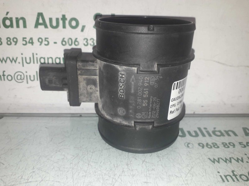 Recambio de caudalimetro para opel corsa d expression referencia OEM IAM 0281002940 55561912 BOSCH