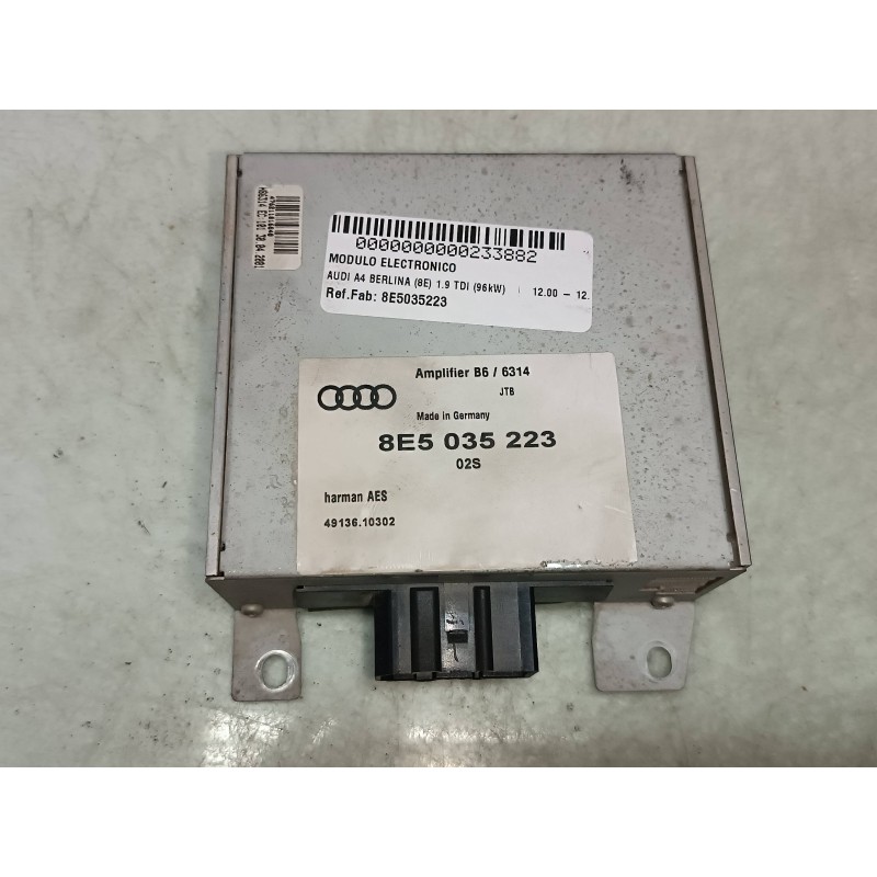 Recambio de modulo electronico para audi a4 berlina (8e) 1.9 tdi (96kw) referencia OEM IAM 8E5035223  