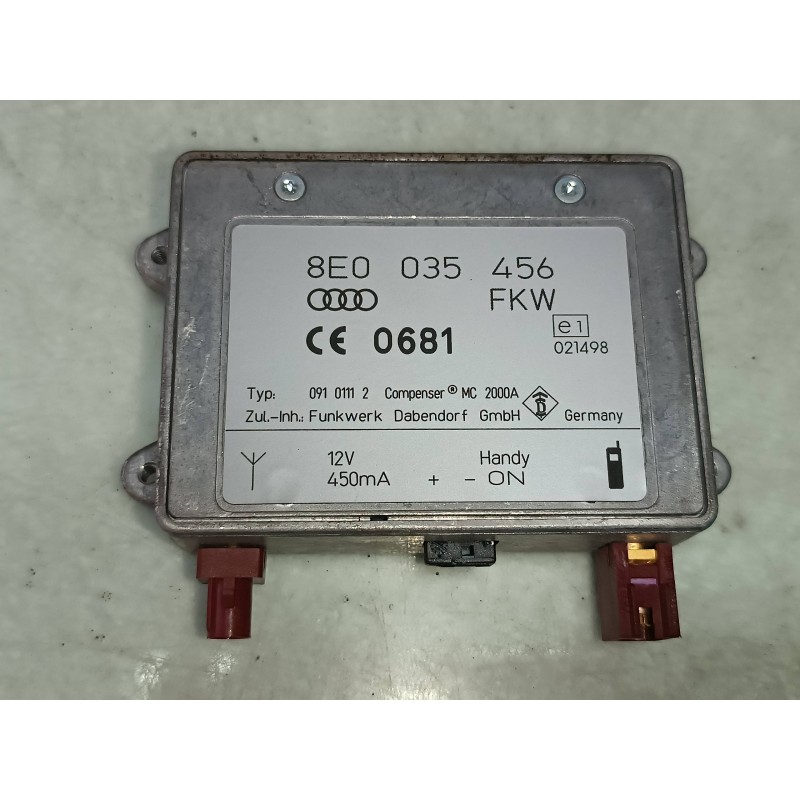 Recambio de modulo electronico para audi a4 berlina (8e) 1.9 tdi (96kw) referencia OEM IAM 8E0035456  