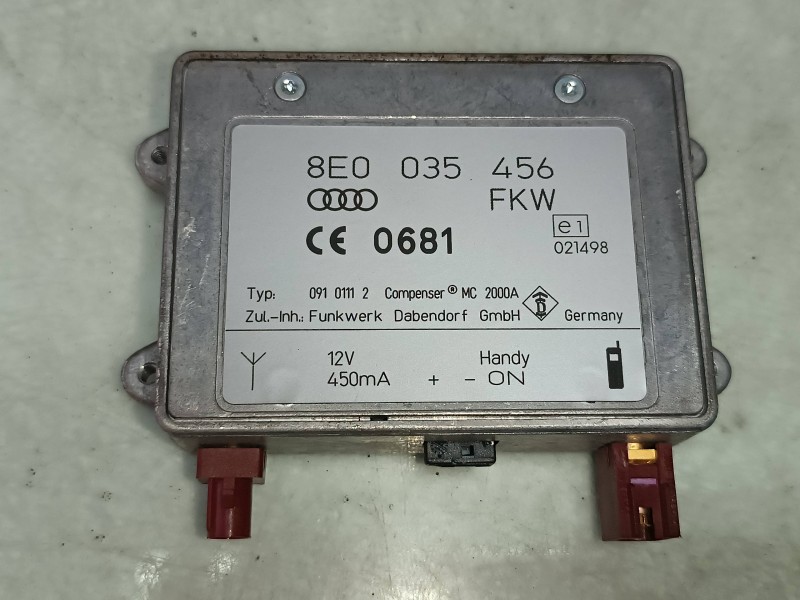 Recambio de modulo electronico para audi a4 berlina (8e) 1.9 tdi (96kw) referencia OEM IAM 8E0035456  
