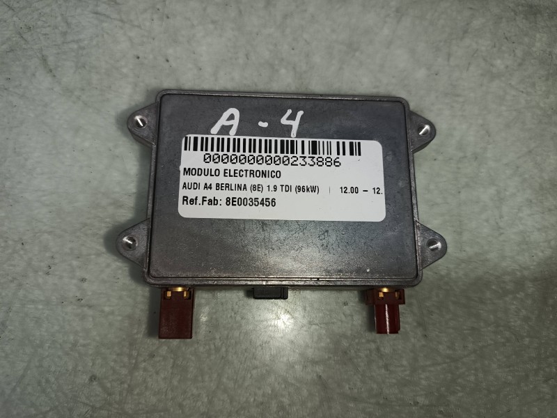 Recambio de modulo electronico para audi a4 berlina (8e) 1.9 tdi (96kw) referencia OEM IAM 8E0035456  