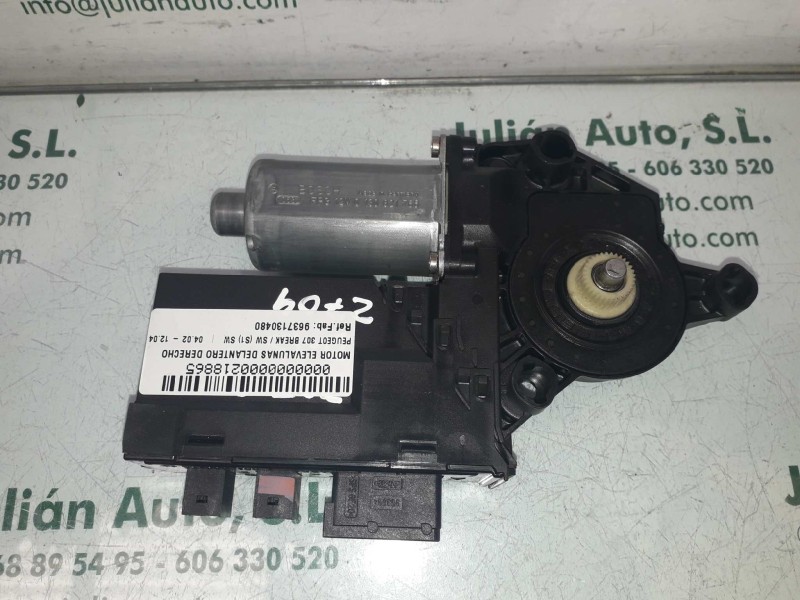 Recambio de motor elevalunas delantero derecho para peugeot 307 break / sw (s1) sw referencia OEM IAM 9637130480 0130821766 
