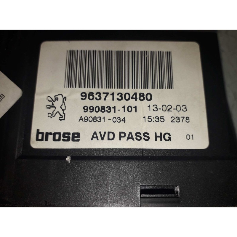 Recambio de motor elevalunas delantero derecho para peugeot 307 break / sw (s1) sw referencia OEM IAM 9637130480 0130821766 