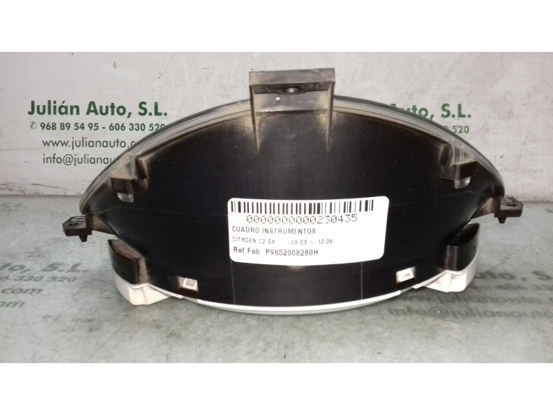 Recambio de cuadro instrumentos para citroen c2 sx referencia OEM IAM P9652008280H 216755971 216672523