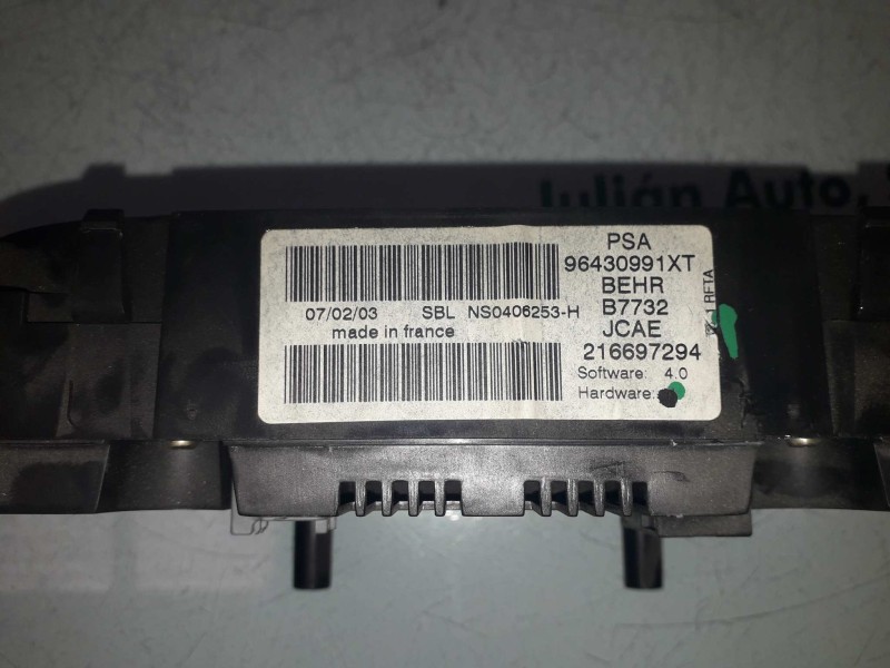 Recambio de mando climatizador para peugeot 307 break / sw (s1) sw referencia OEM IAM 96430991XT B7732 21669794