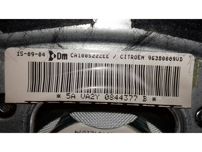 Recambio de airbag delantero izquierdo para citroen c2 sx referencia OEM IAM 96380009UD 1005227EE 2 PINES