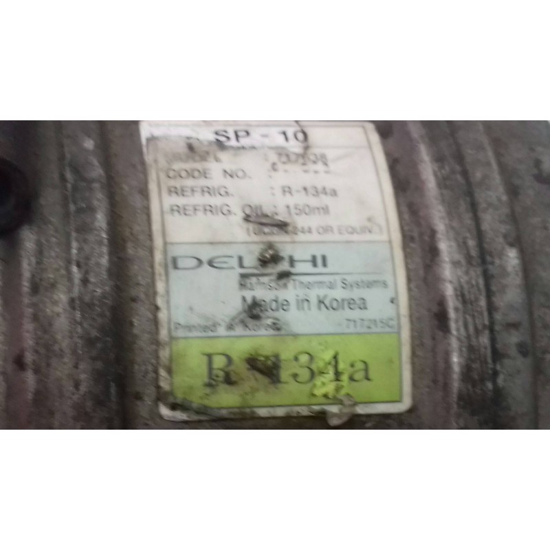 Recambio de compresor aire acondicionado para opel astra f berlina california referencia OEM IAM 717638 SP10 DELPHI