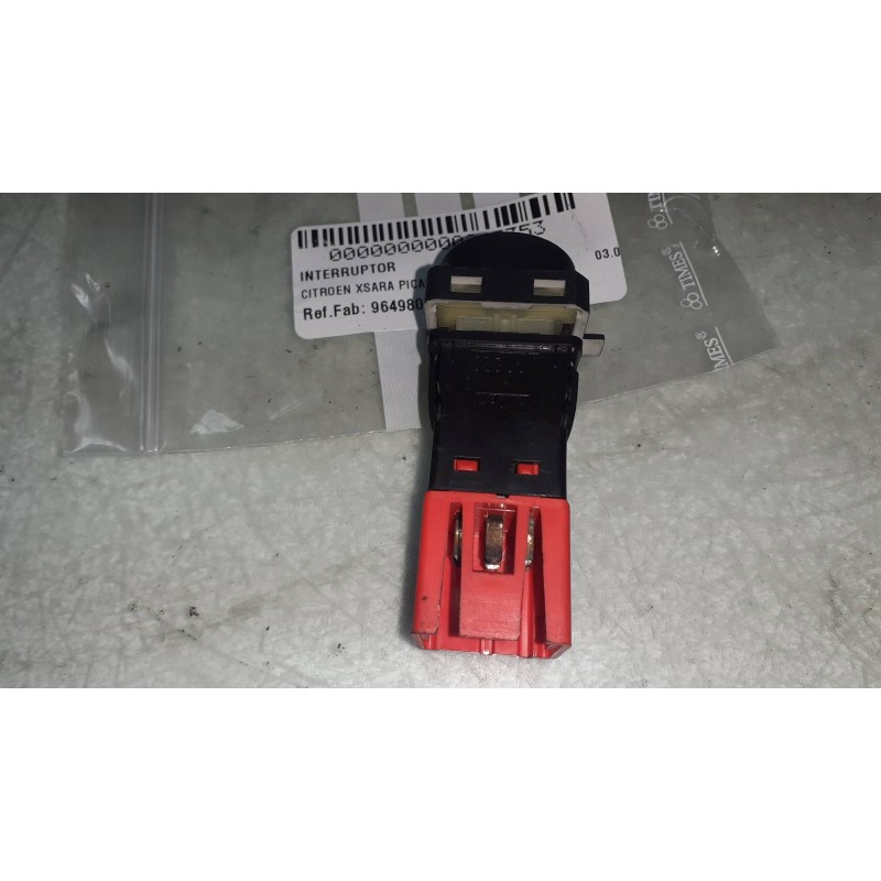 Recambio de interruptor para citroen xsara picasso 1.6 hdi 110 sx top referencia OEM IAM 9649802077 CONECTOR 6 PINES BLOQUEO