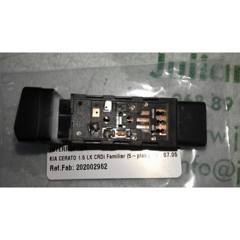 Recambio de interruptor para kia cerato 1.5 lx crdi familiar (5-ptas.) referencia OEM IAM 202002962 4+2 PINES TRIP
