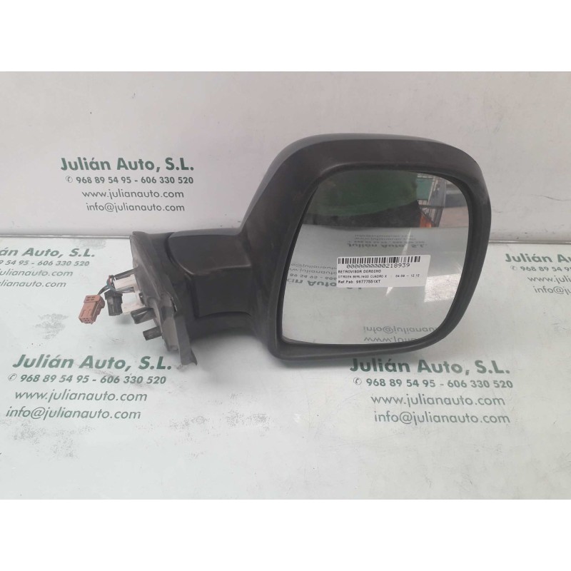 Recambio de retrovisor derecho para citroen berlingo cuadro x referencia OEM IAM 96777551XT  ELECTRICO